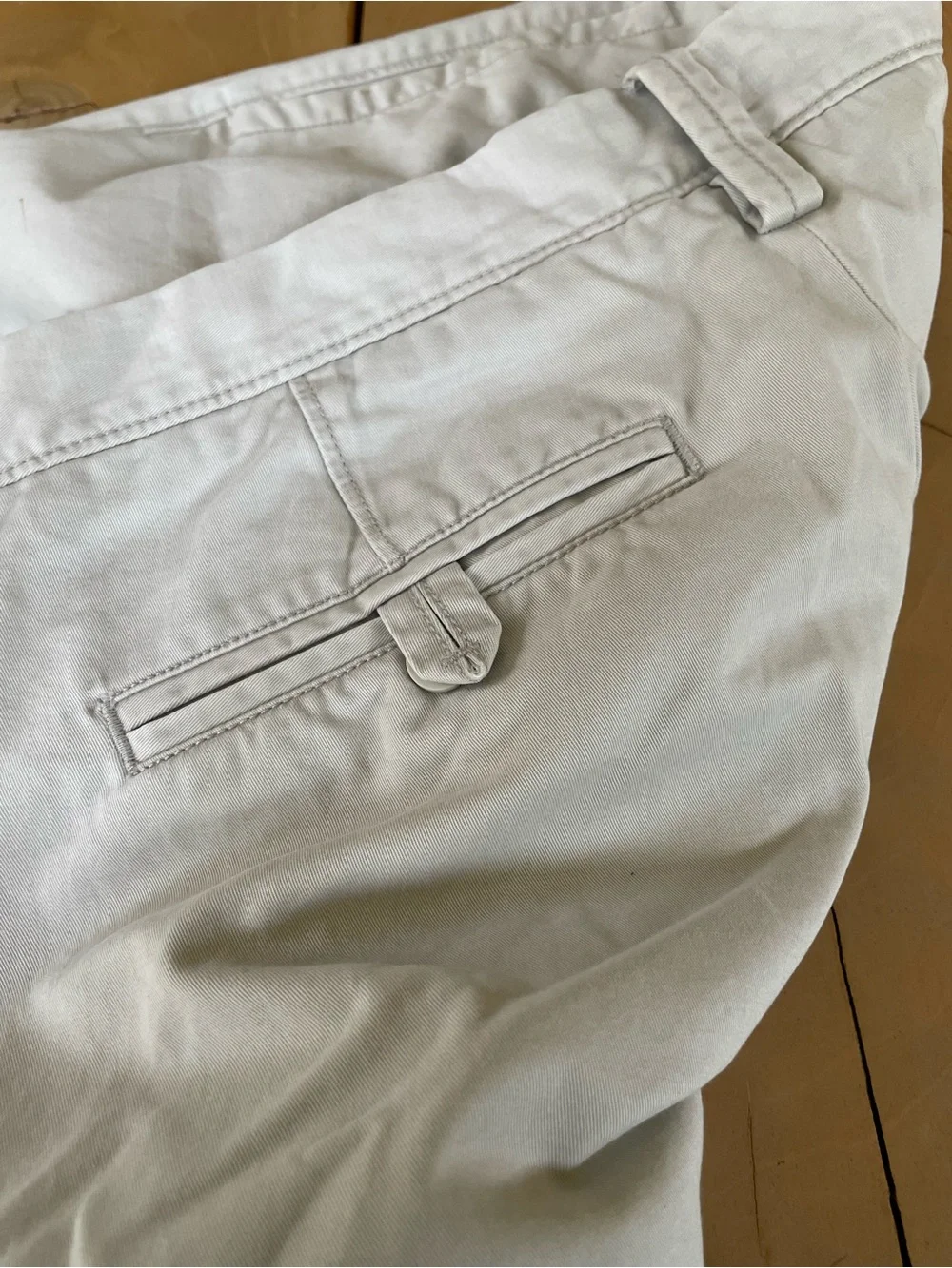 GAP Men's Cream Straight-Leg Chinos